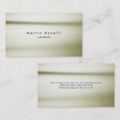 Unieke, moderne minimalistische plaat in eenvoudig visitekaartje (Voorkant / Achterkant)