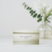 Unieke, moderne minimalistische plaat in eenvoudig visitekaartje (Staand voorkant)