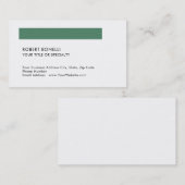 Unieke moderne minimalistische standaard maat zwar visitekaartje (Voorkant / Achterkant)