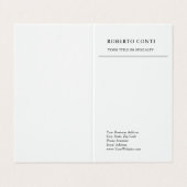Unieke, moderne minimalistische visitekaartje (Buitenkant ongevouwen)