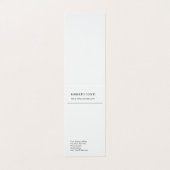 Unieke, moderne minimalistische visitekaartje (Buitenkant ongevouwen)