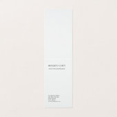 Unieke, moderne minimalistische visitekaartje (Buitenkant ongevouwen)