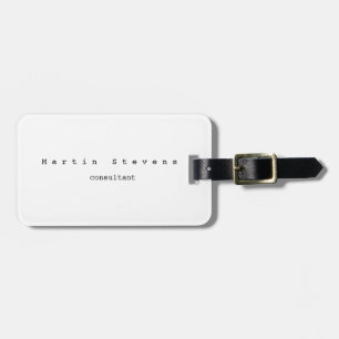 Unieke moderne minimalistische vlakte bagagelabel