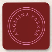 Unieke moderne minimalistische vlakte bier onderzetter (Voorkant)