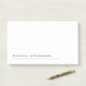 Unieke moderne minimalistische vlakte bij elke gel post-it® notes (Op bureau)