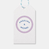 Unieke moderne minimalistische vlakte cadeaulabel (Voorkant)