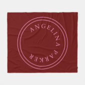 Unieke moderne minimalistische vlakte fleece deken (Voorkant (Horizontaal))