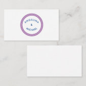 Unieke moderne minimalistische vlakte informatiekaartje (Voorkant / Achterkant)