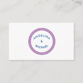 Unieke moderne minimalistische vlakte informatiekaartje (Voorkant)