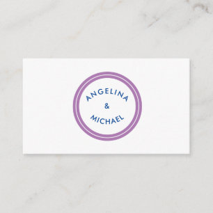 Unieke moderne minimalistische vlakte informatiekaartje