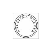 Unieke moderne minimalistische vlakte rubberstempel (Afrduk)