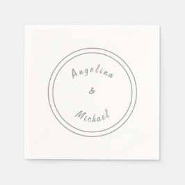 Unieke moderne minimalistische vlakte servet