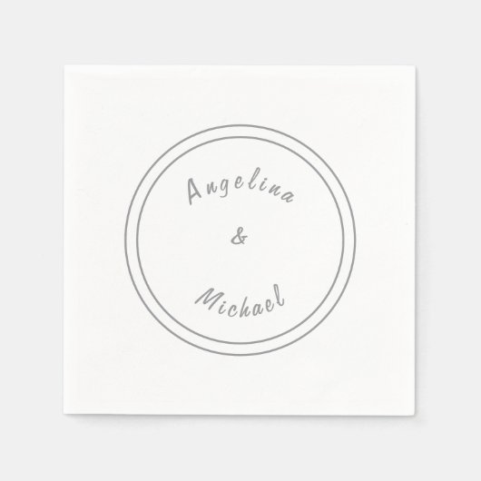 Unieke moderne minimalistische vlakte servet (Voorkant)