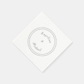 Unieke moderne minimalistische vlakte servet (Hoek)