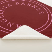 Unieke moderne minimalistische vlakte sherpa deken (3/4)