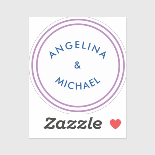 Unieke moderne minimalistische vlakte sticker (Vel)