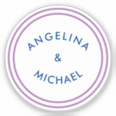 Unieke moderne minimalistische vlakte sticker (Voorkant)