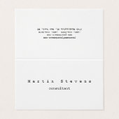 Unieke moderne minimalistische vlakte visitekaartje (Buitenkant ongevouwen)