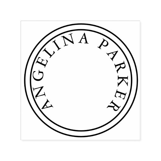 Unieke moderne minimalistische vlakte  zelfinktende stempel (Design)