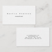 Unieke, moderne minimumprijs voor linen visitekaartje (Voorkant / Achterkant)