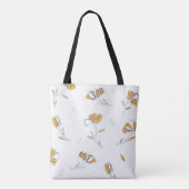 Unieke Moderne Monogram Eerste Letter Naam Persoon Tote Bag (Achterkant)