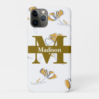 Unieke moderne monogram initiële naam gepersonalis Case-Mate iPhone case