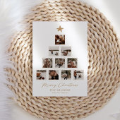Unieke moderne Multi Photo kerst Kaart