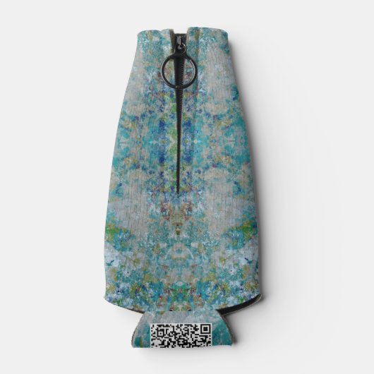 Unieke moderne one of a kind Abstracte kunst desig Flesjeskoeler (Achterkant)