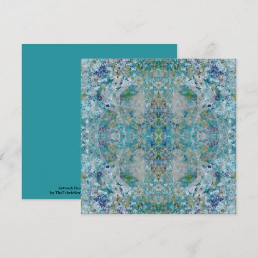 Unieke moderne one of a kind Abstracte kunst desig Kaart (Voorkant / Achterkant)