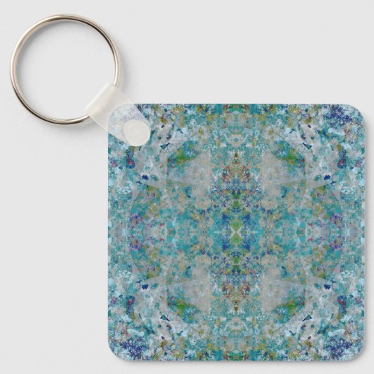 Unieke moderne one of a kind Abstracte kunst desig Sleutelhanger (Voorkant)