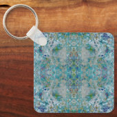 Unieke moderne one of a kind Abstracte kunst desig Sleutelhanger (Voorkant)