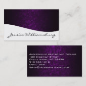 Unieke, moderne Paarse professionele Visitekaartje (Voorkant / Achterkant)