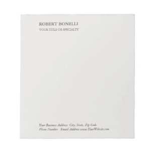 Unieke, moderne platina grijs stijlvolle minimalis notitieblok