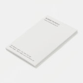 Unieke, moderne platina grijs stijlvolle minimalis post-it® notes (Schuin)