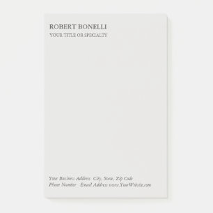 Unieke, moderne platina grijs stijlvolle minimalis post-it® notes