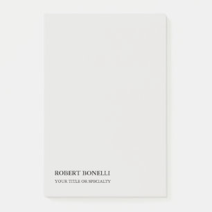 Unieke, moderne platina grijs stijlvolle minimalis post-it® notes