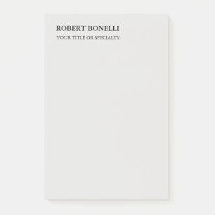 Unieke, moderne platina grijs stijlvolle minimalis post-it® notes