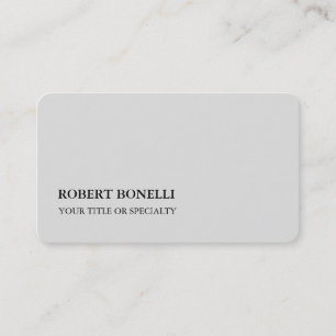 Unieke, moderne platina grijs stijlvolle minimalis visitekaartje