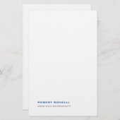 Unieke moderne premium parel minimalist briefpapier (Voorkant / Achterkant)