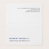 Unieke moderne premium parel minimalist visitekaartje (Buitenkant ongevouwen)