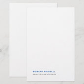 Unieke moderne premium parel minimalistisch briefpapier (Voorkant / Achterkant)