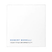 Unieke moderne premium parel minimalistisch notitieblok (Voorkant)