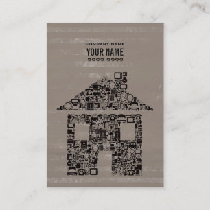 Unieke Moderne Professional House Home Sjabloon Visitekaartje