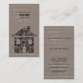 Unieke Moderne Professional House Home Sjabloon Visitekaartje (Voorkant / Achterkant)