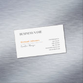 Unieke moderne professionele minimalistische chic magnetisch visitekaartje (Voorbeeld)