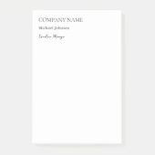 Unieke moderne professionele minimalistische chic post-it® notes (Voorkant)