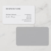 Unieke moderne professionele minimalistische chic visitekaartje (Voorkant / Achterkant)