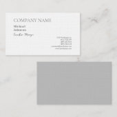 Unieke moderne professionele minimalistische chic visitekaartje (Voorkant / Achterkant)