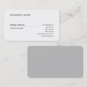 Unieke moderne professionele minimalistische chic visitekaartje (Voorkant / Achterkant)