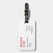 Unieke moderne professionele ontwerpzaken bagagelabel (Voorkant verticaal)